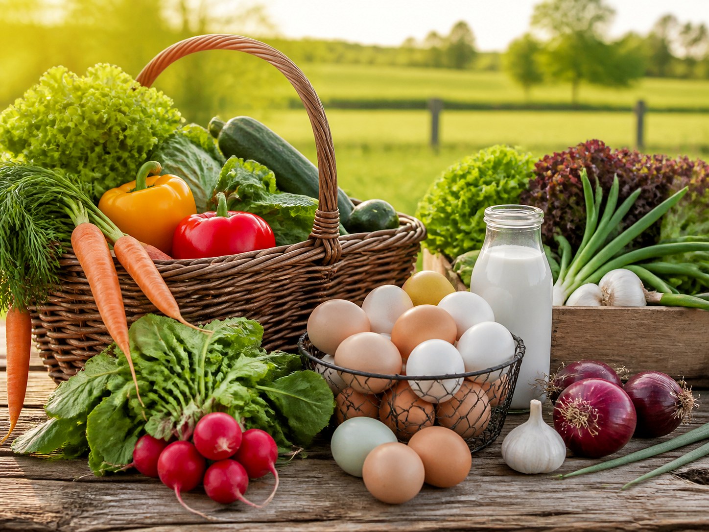 Vegetables and farm products
